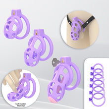 Charger l'image dans la galerie, Pearlescent Purple Cobra Soft Silicone Chastity Cage
