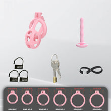 Lade das Bild in den Galerie-Viewer, Pearl Pink Cobra Soft Silicone Chastity Cage 2

