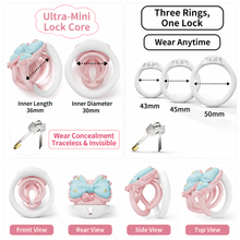 Lade das Bild in den Galerie-Viewer, Princess Bow Resin Chastity Device product photo - chastity device by MetalChastity
