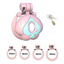 Lade das Bild in den Galerie-Viewer, Q Peach Resin Chastity Cage product photo - chastity cage by MetalChastity
