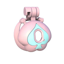 Lade das Bild in den Galerie-Viewer, Q Peach Resin Chastity Cage product photo - chastity cage by MetalChastity

