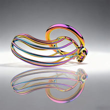 Load image into Gallery viewer, Rainbow Long Banana Chastity Cage 5
