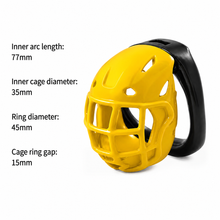 Lade das Bild in den Galerie-Viewer, Rugby Armor Penis Chastity Cage product photo - penis chastity cage by MetalChastity
