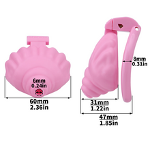 Load image into Gallery viewer, Shell Shaped Sissy Chastity Cage

