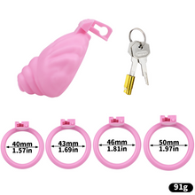 Load image into Gallery viewer, Shell Shaped Sissy Chastity Cage
