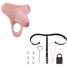 Lade das Bild in den Galerie-Viewer, Silicone Real Dildo Wearable Chastity Device 10
