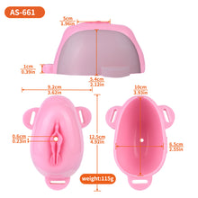 Lade das Bild in den Galerie-Viewer, Sissy Silicone Chastity Cage with Belt 14
