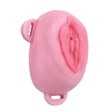 Lade das Bild in den Galerie-Viewer, Sissy Silicone Chastity Cage with Belt 10
