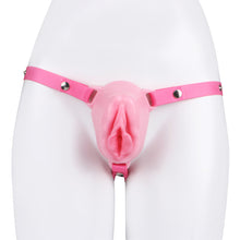 Lade das Bild in den Galerie-Viewer, Sissy Silicone Chastity Cage with Belt 4
