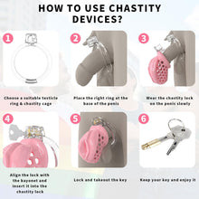 Load image into Gallery viewer, Sissy Silicone Chastity Cage
