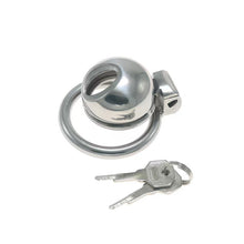 Load image into Gallery viewer, Small Steel Chastity Cage with keys
