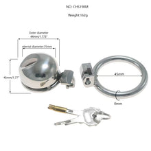 Load image into Gallery viewer, Small Steel Chastity Cage size
