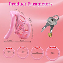 Charger l'image dans la galerie, Soft Pink Chastity Cage with Invisible Lock
