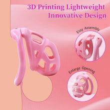Charger l'image dans la galerie, Soft Pink Chastity Cage with Invisible Lock
