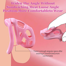 Charger l'image dans la galerie, Soft Pink Chastity Cage with Invisible Lock

