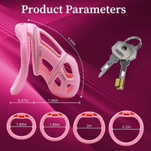 Charger l'image dans la galerie, Soft Pink Chastity Cage with Invisible Lock
