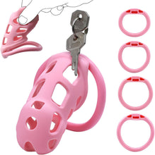 Charger l'image dans la galerie, Soft Pink Chastity Cage with Invisible Lock
