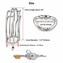 Lade das Bild in den Galerie-Viewer, Stainless Steel Big Chastity Cage
