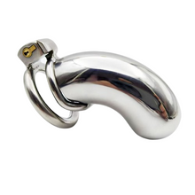 Charger l'image dans la galerie, Stainless Steel Long Cylindrical Chastity Device 1
