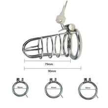 Lade das Bild in den Galerie-Viewer, Stainless Steel Prison Chastity Cage product photo - chastity cage by MetalChastity
