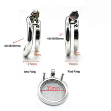 Lade das Bild in den Galerie-Viewer, Stainless Steel StarNet Flat Chastity Cage
