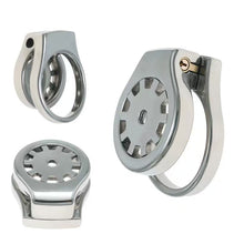 Lade das Bild in den Galerie-Viewer, Stainless Thickened Gear Flat Chastity Cage 
