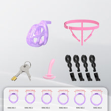Charger l'image dans la galerie, Upgrade Invisible Purple Cobra Chastity Cage 4
