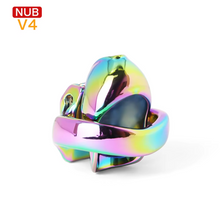 Lade das Bild in den Galerie-Viewer, V4 Rainbow Steel Chastity Cage - nub
