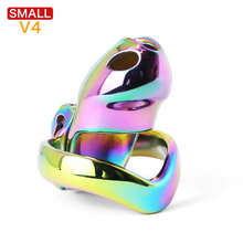 Lade das Bild in den Galerie-Viewer, V4 Rainbow Steel Chastity Cage - small
