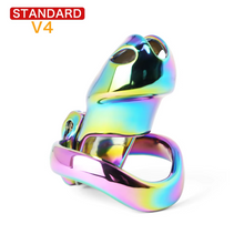 Lade das Bild in den Galerie-Viewer, V4 Rainbow Steel Chastity Cage - standard
