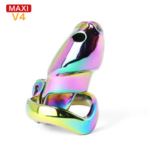 Lade das Bild in den Galerie-Viewer, V4 Rainbow Steel Chastity Cage - maxi
