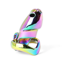 Lade das Bild in den Galerie-Viewer, V4 Rainbow Steel Chastity Cage - maxi
