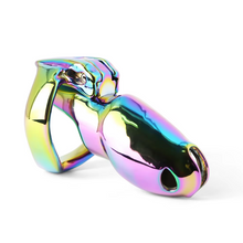 Lade das Bild in den Galerie-Viewer, V4 Rainbow Steel Chastity Cage -maxi
