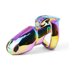 Lade das Bild in den Galerie-Viewer, V4 Rainbow Steel Chastity Cage
