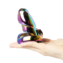 Lade das Bild in den Galerie-Viewer, V4 Rainbow Steel Chastity Cage - maxi
