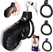 Load image into Gallery viewer, Vibrating Chastity Cage - App Control
