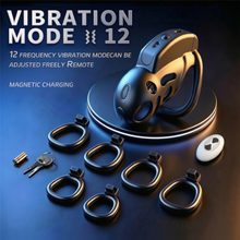 Lade das Bild in den Galerie-Viewer, War Dragon Titan Chastity Cage product photo - chastity cage by MetalChastity

