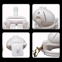 Charger l'image dans la galerie, White Male Chastity Cage - 5
