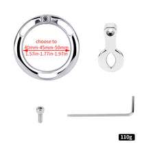 Load image into Gallery viewer, Zeus Eye Flat Chastity Cage product photo - chastity cage by MetalChastity
