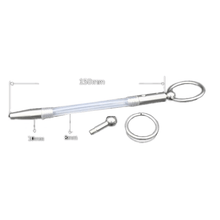 Load image into Gallery viewer, 5.90&quot; Prince Albert-Inspired Stainless Steel Urethral Sound
