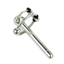 Load image into Gallery viewer, Extendable Penis Plug With 2 Stainless Rings
