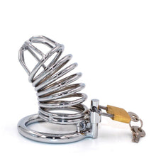 Load image into Gallery viewer, Flirt Metal Chastity Cage 3.38 inches Long
