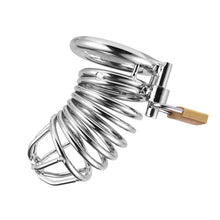 Charger l&#39;image dans la galerie, Cage de chasteté en métal Flirt de 3,38 pouces de long 
