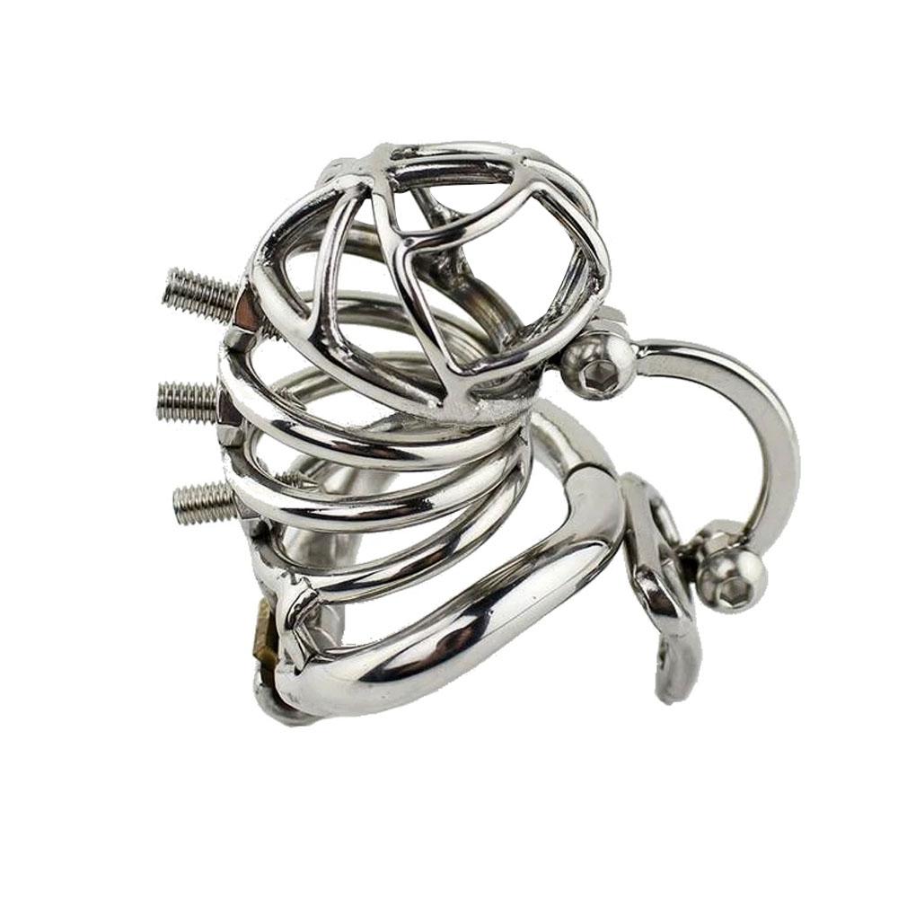 Spiked Stainless Steel Chastity Device 2.76 inches long