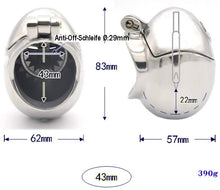 Charger l&#39;image dans la galerie, Cage à pénis en acier inoxydable EGG
