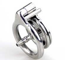 Load image into Gallery viewer, The Tablet Metal Chastity Cage With Tube
