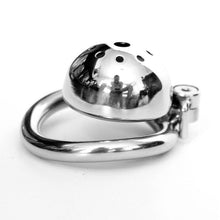 Load image into Gallery viewer, Small Bell Metal Chastity Cage Extreme Short
