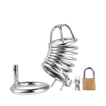 Load image into Gallery viewer, Flirt Metal Chastity Cage 3.38 inches Long
