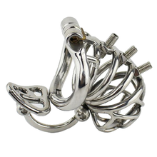 Load image into Gallery viewer, Spiked Stainless Steel Chastity Device 2.76 inches long
