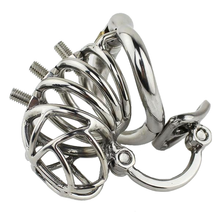 Load image into Gallery viewer, Spiked Stainless Steel Chastity Device 2.76 inches long
